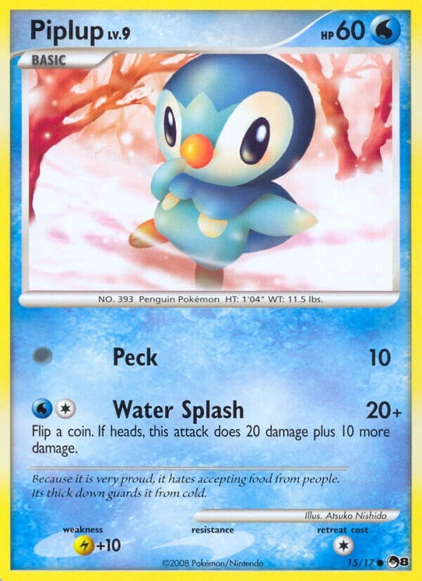 Image for Piplup (015/017) (POP Series 8) - Pokemon