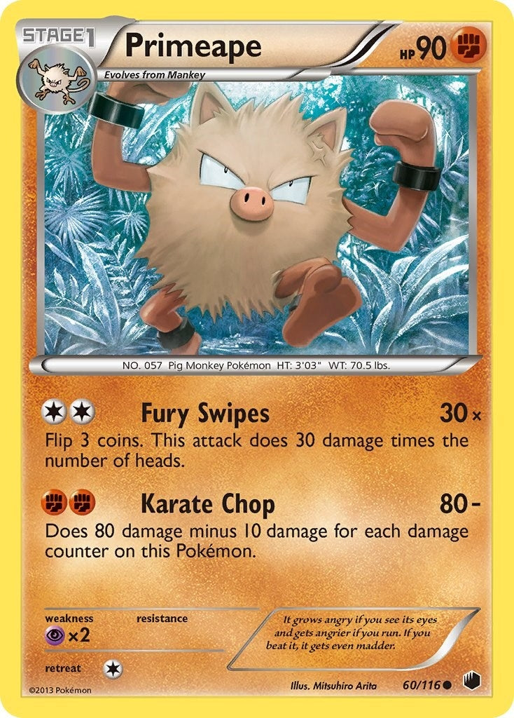 Image for Primeape (60/116) (Plasma Freeze) - Pokemon