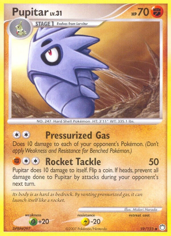 Image for Pupitar (59/123) (Mysterious Treasures) - Pokemon