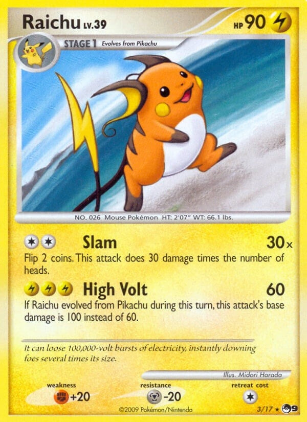 Image for Raichu (003/017) (POP Series 9) - Pokemon