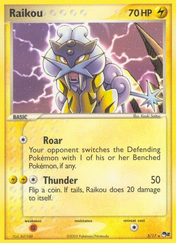 Image for Raikou (003/017) (POP Series 2) - Pokemon