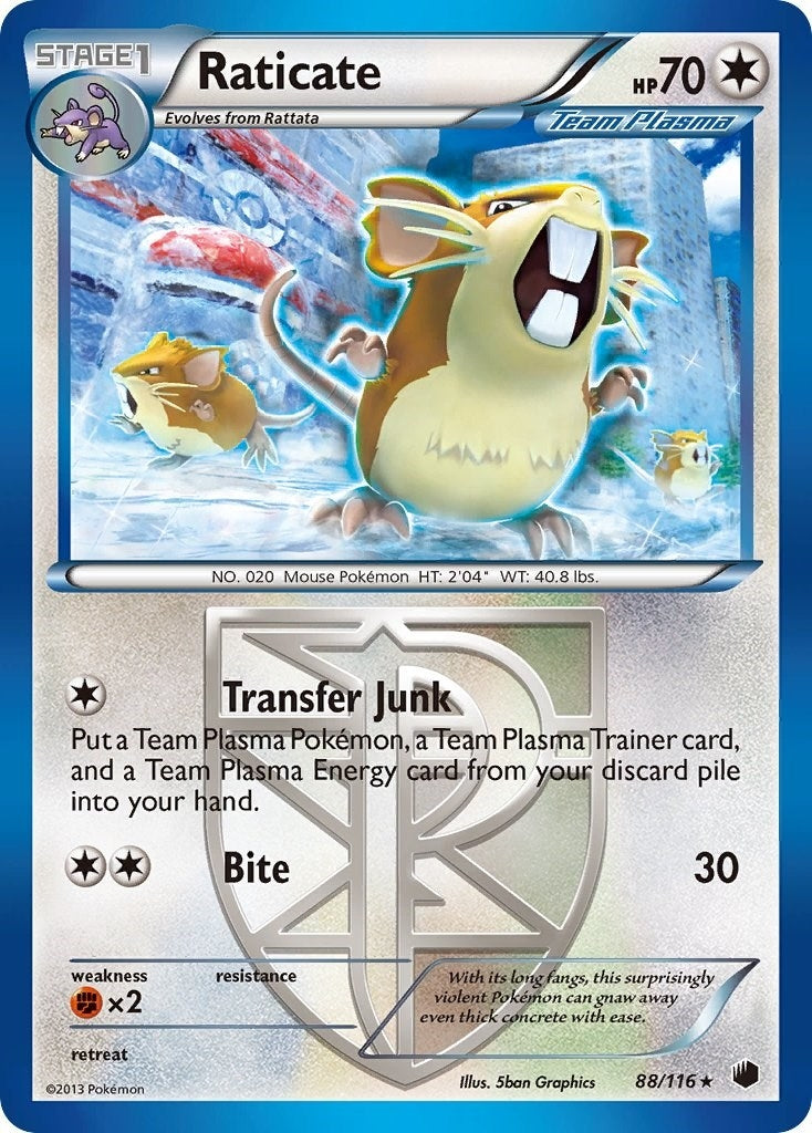 Image for Raticate (Team Plasma) (88/116) (Plasma Freeze) - Pokemon