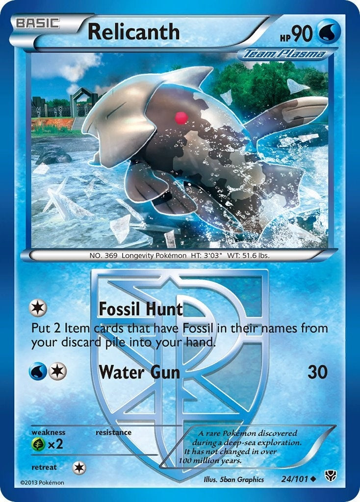 Image for Relicanth (Team Plasma) (24/101) (Plasma Blast) - Pokemon