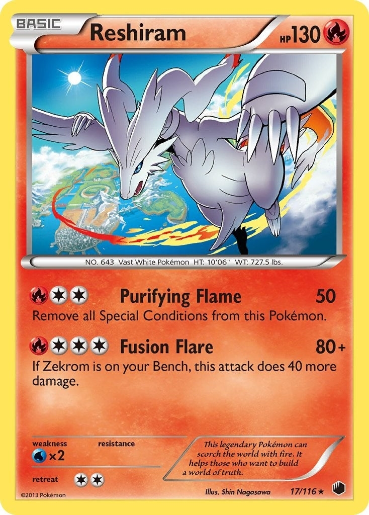 Image for Reshiram (17/116) (Plasma Freeze) - Pokemon