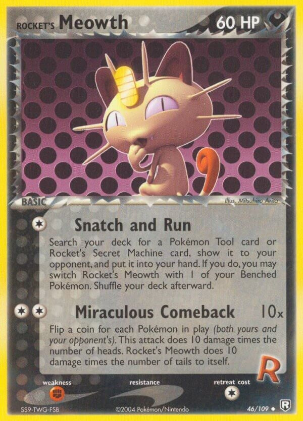 Image for Rocket's Meowth (46/109) (Team Rocket Returns) - Pokemon