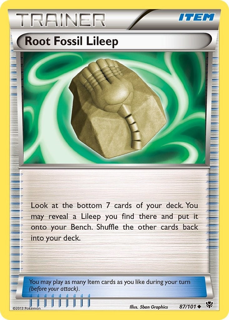 Image for Root Fossil Lileep (87/101) (Plasma Blast) - Pokemon