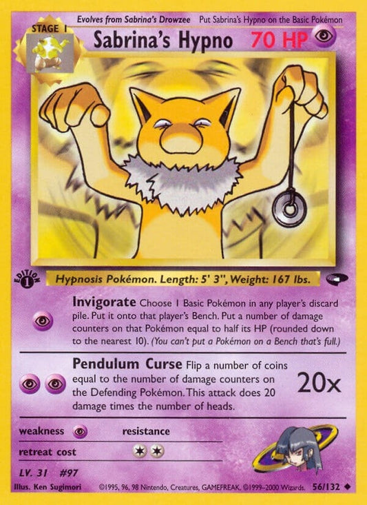 Image for Sabrina's Hypno (056/132) (Gym Challenge) - Pokemon