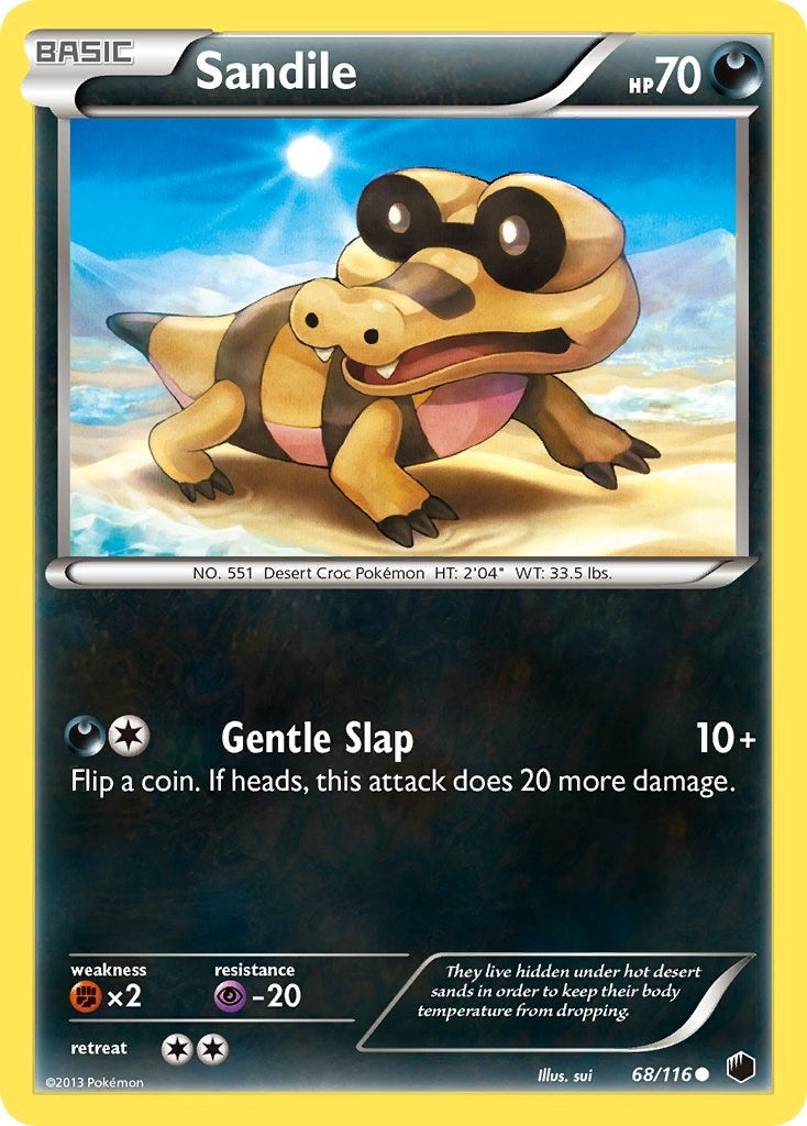 Image for Sandile (68/116) (Plasma Freeze) - Pokemon