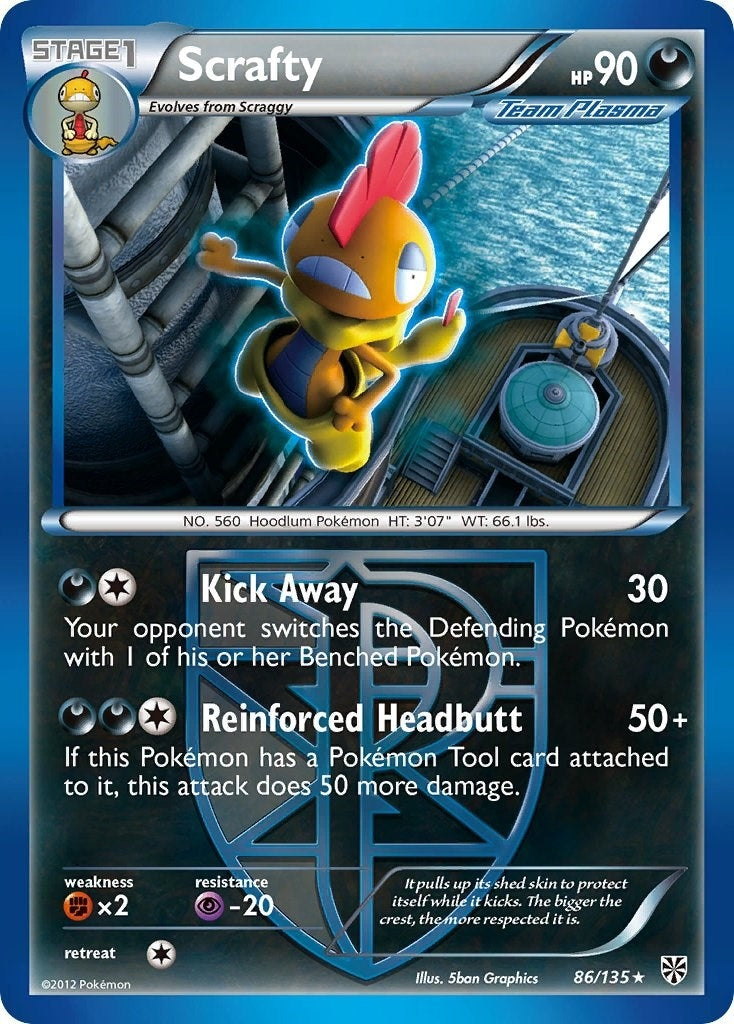 Image for Scrafty (Team Plasma) (86/135) (Plasma Storm) - Pokemon