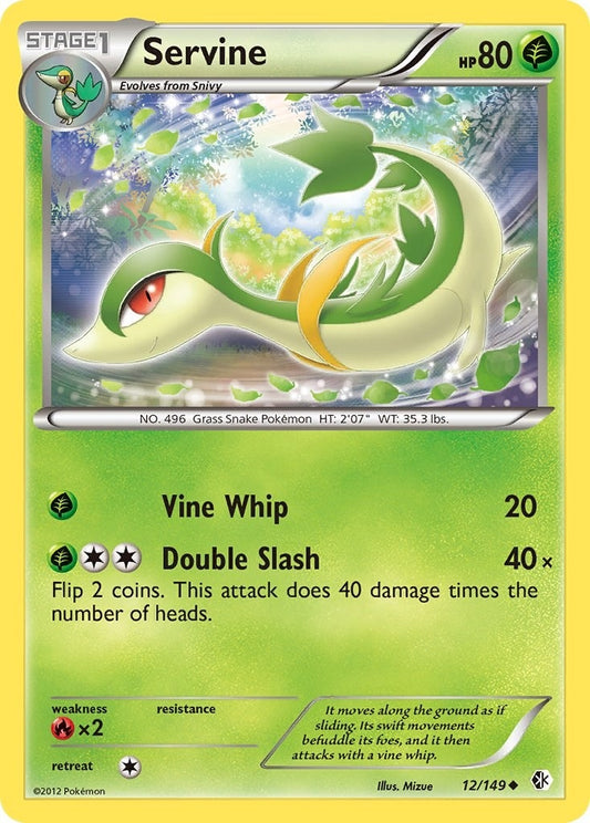 Image for Servine (12/149) (Boundaries Crossed) - Pokemon