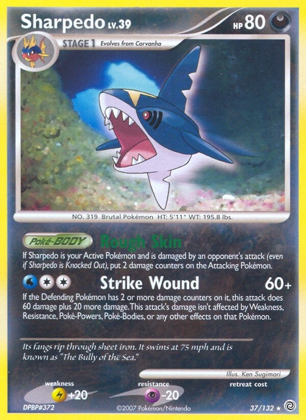 Image for Sharpedo (37/132) (Secret Wonders) - Pokemon