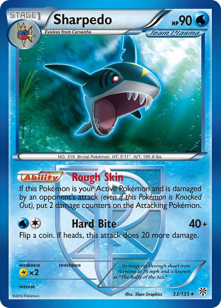 Image for Sharpedo (Team Plasma) (33/135) (Plasma Storm) - Pokemon