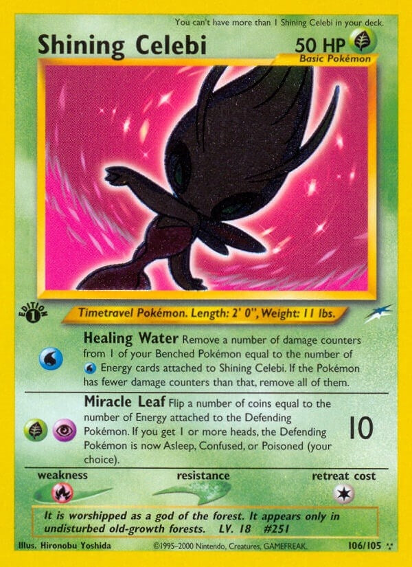 Image for Shining Celebi (106/105) (Neo Destiny) - Pokemon