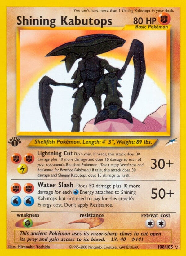 Image for Shining Kabutops (108/105) (Neo Destiny) - Pokemon