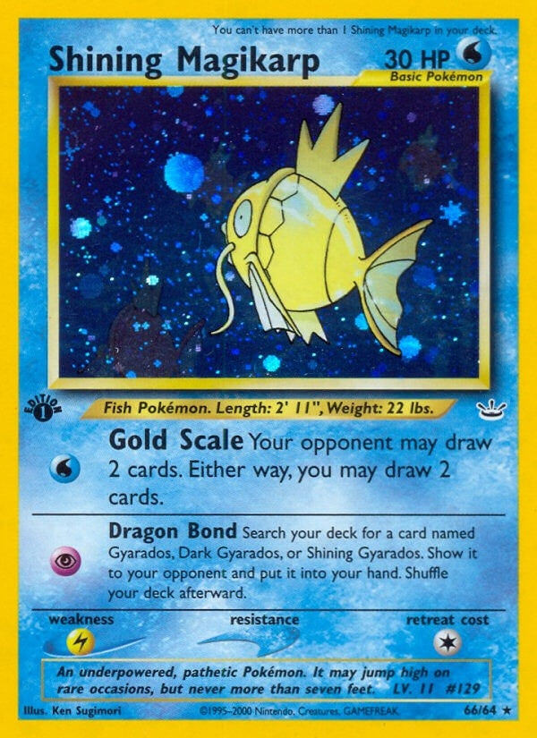 Image for Shining Magikarp (66/64) (Neo Revelation) - Pokemon