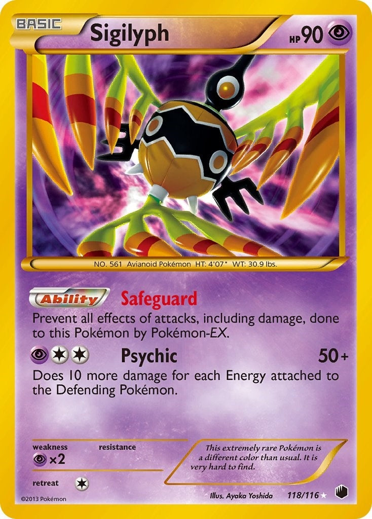 Image for Sigilyph (118/116) (Plasma Freeze) - Pokemon