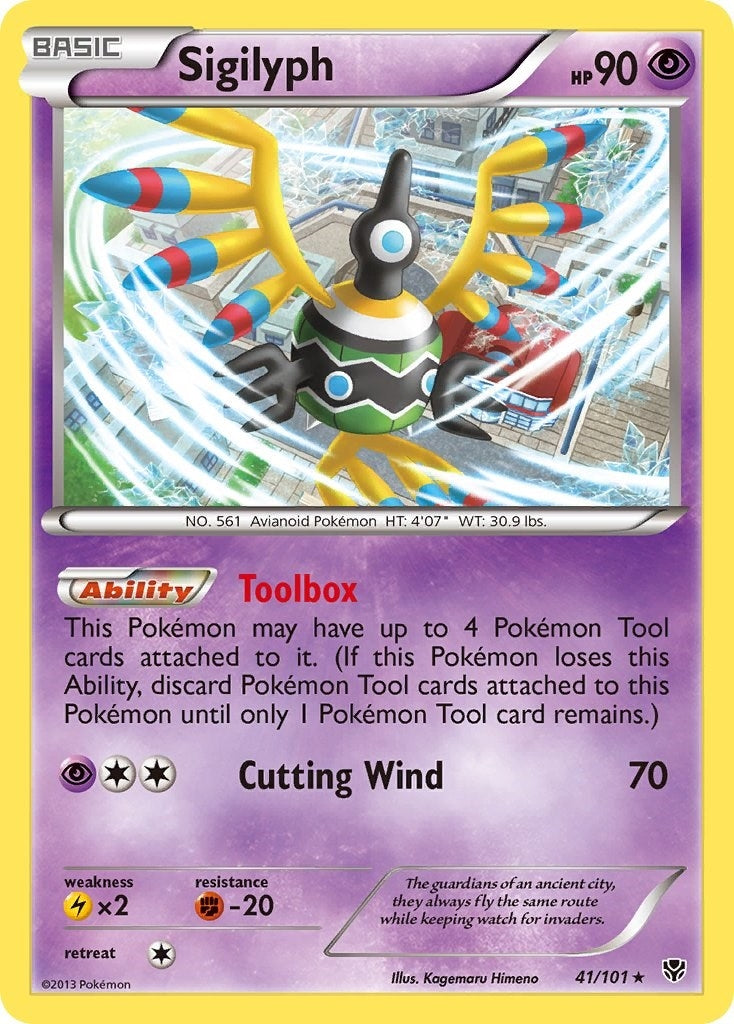 Image for Sigilyph (41/101) (Plasma Blast) - Pokemon