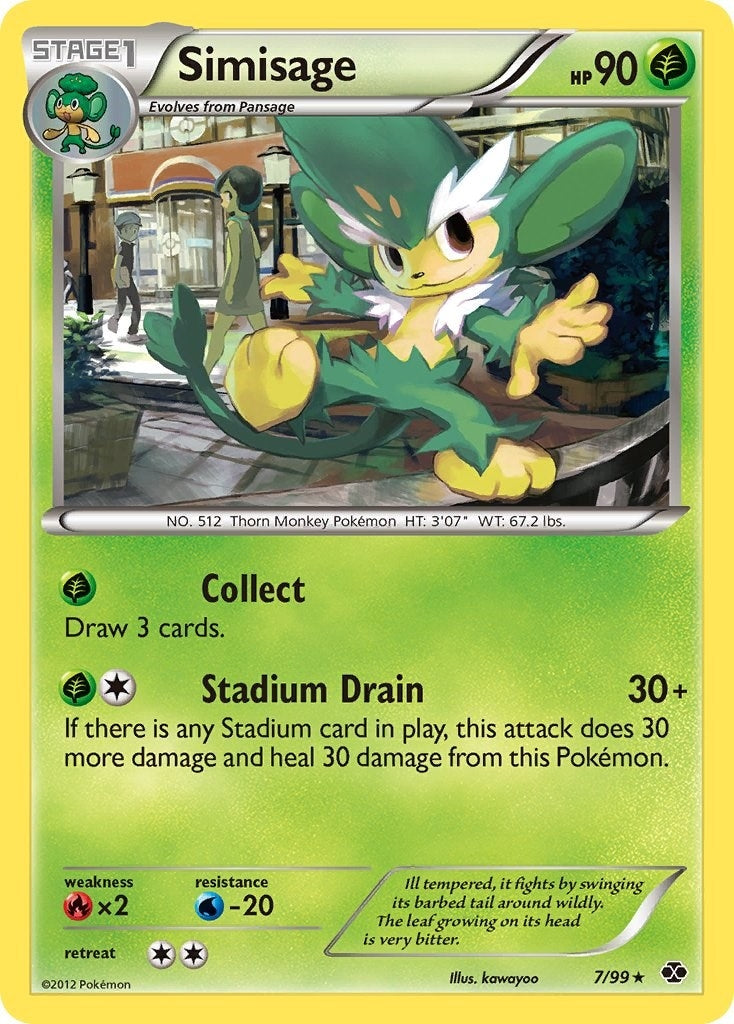 Image for Simisage (7/99) (Next Destinies) - Pokemon