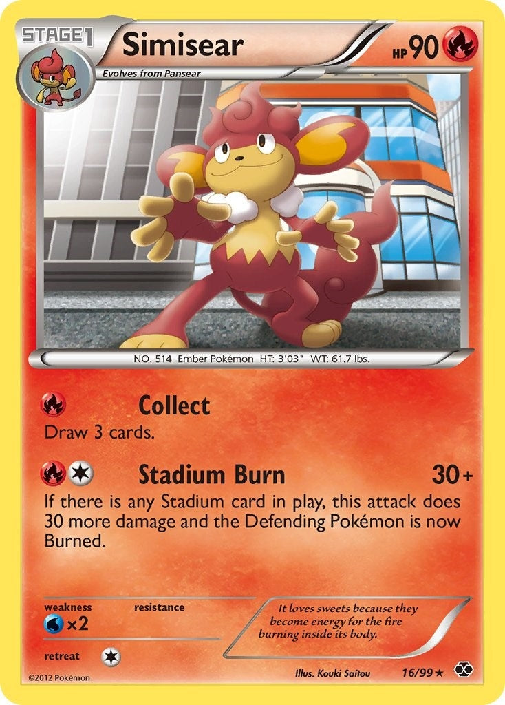 Image for Simisear (16/99) (Next Destinies) - Pokemon