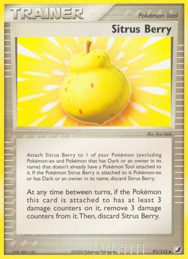 Image for Sitrus Berry (91/115) (Unseen Forces) - Pokemon