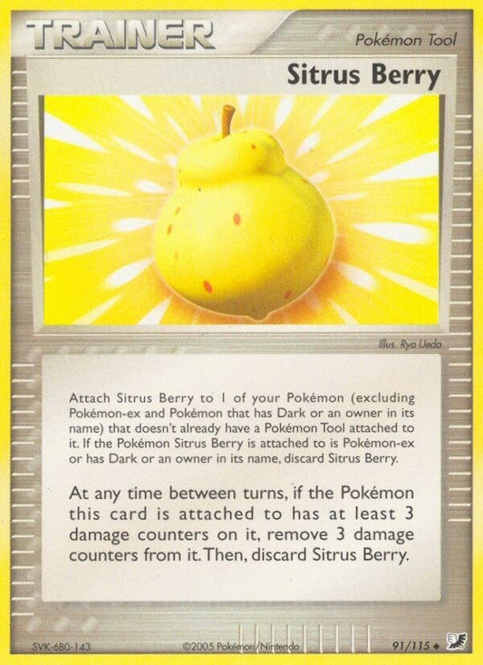 Image for Sitrus Berry (91/115) (Unseen Forces) - Pokemon