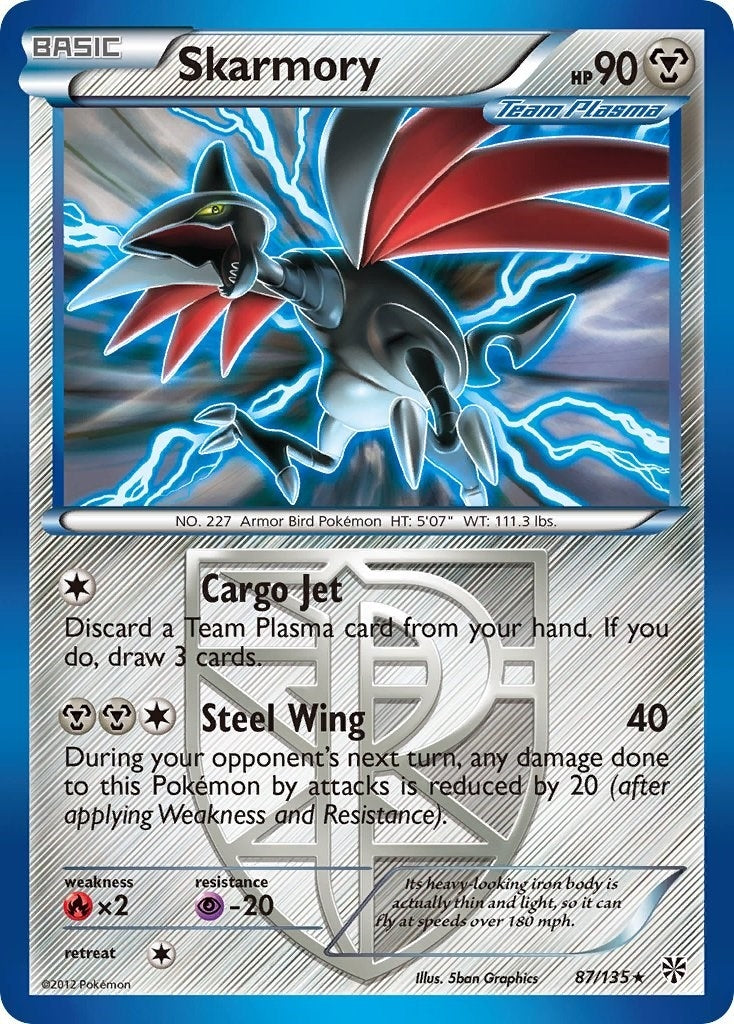 Image for Skarmory (Team Plasma) (87/135) (Plasma Storm) - Pokemon