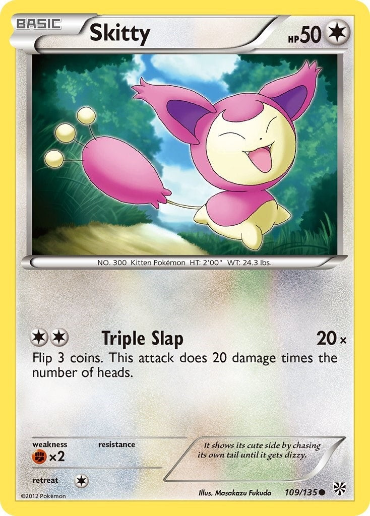 Image for Skitty (109/135) (Plasma Storm) - Pokemon