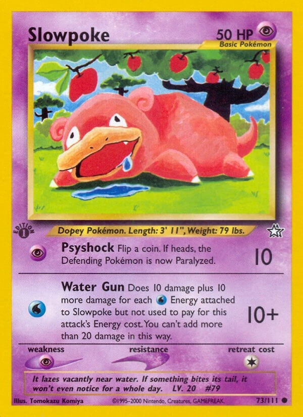 Image for Slowpoke (073/111) (Neo Genesis) - Pokemon