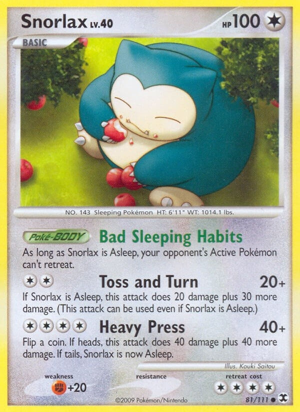 Image for Snorlax (81) (81/111) (Rising Rivals) - Pokemon