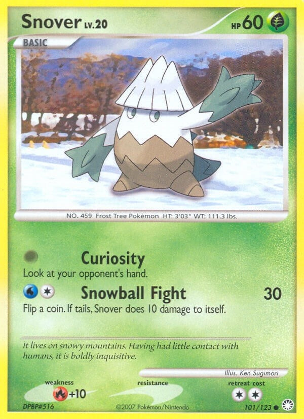 Image for Snover (101/123) (Mysterious Treasures) - Pokemon