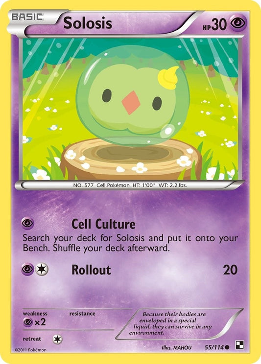 Image for Solosis (55/114) (Black and White) - Pokemon