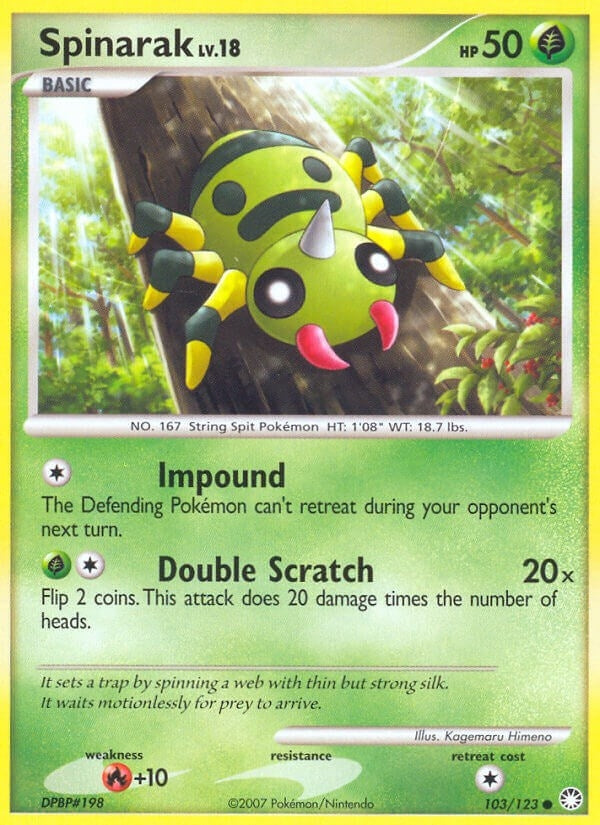 Image for Spinarak (103/123) (Mysterious Treasures) - Pokemon
