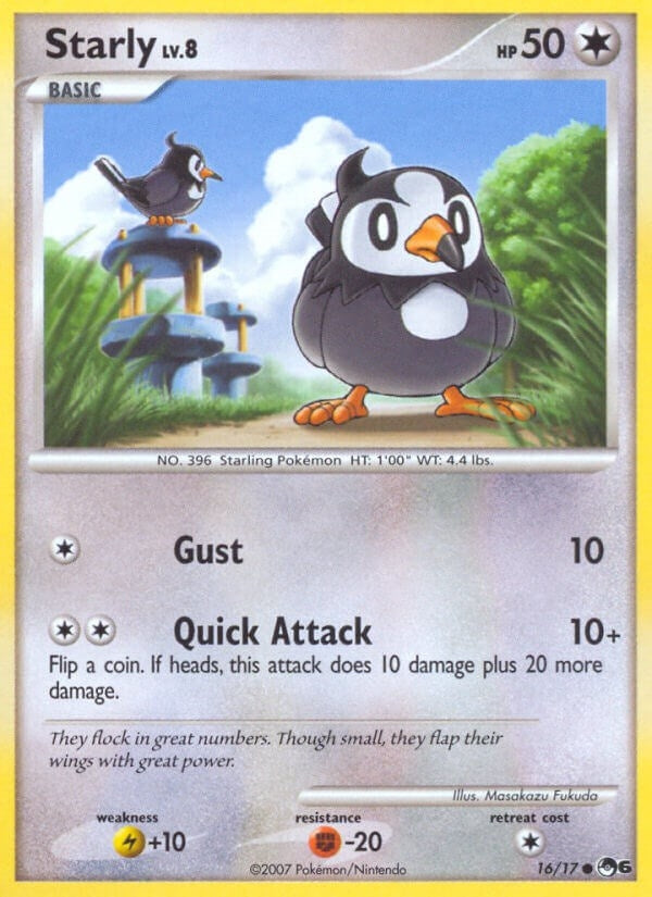 Image for Starly (016/017) (POP Series 6) - Pokemon