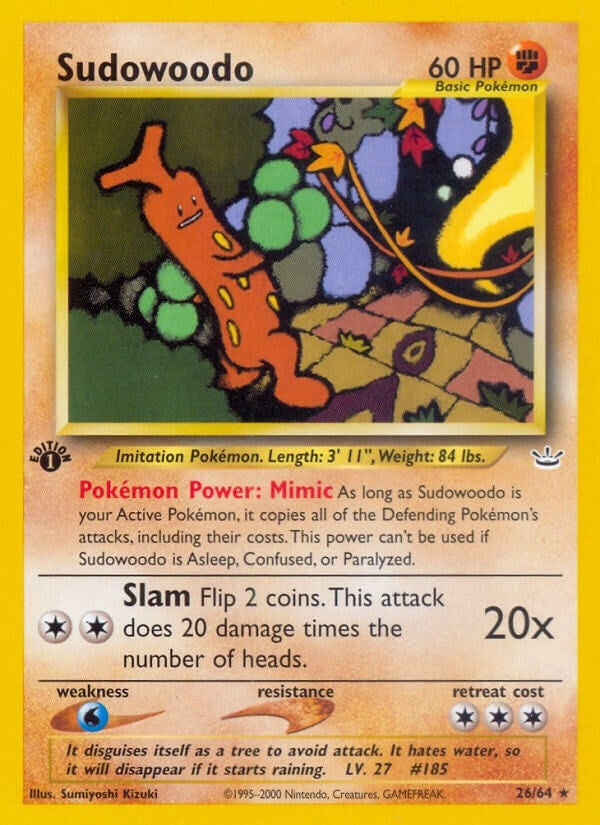 Image for Sudowoodo (26/64) (Neo Revelation) - Pokemon