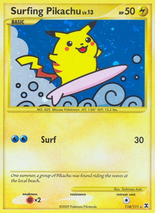 Image for Surfing Pikachu (114/111) (Rising Rivals) - Pokemon