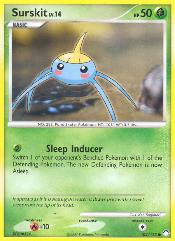 Image for Surskit (104/123) (Mysterious Treasures) - Pokemon