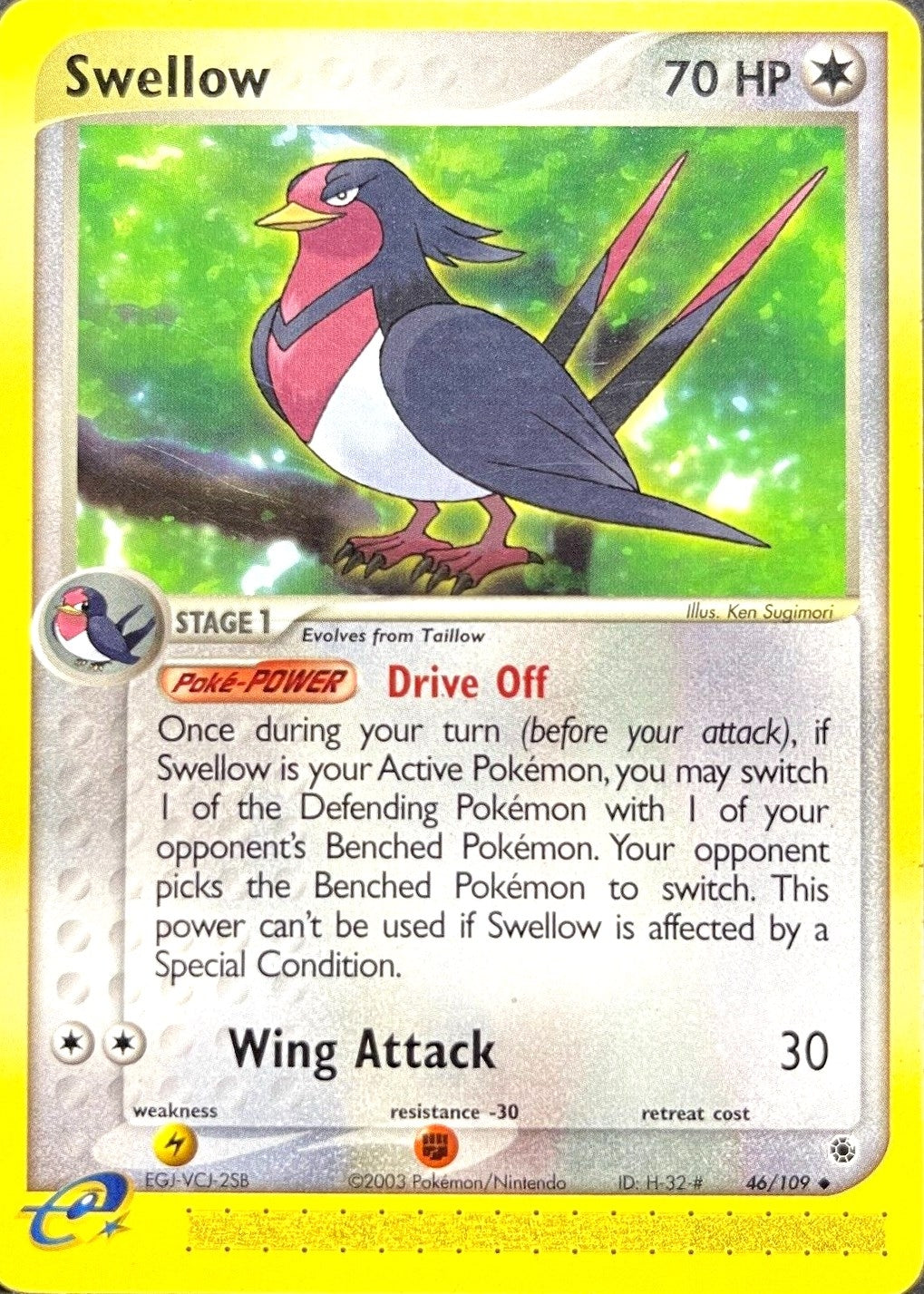 Image for Swellow (46/109) (Ruby and Sapphire) - Pokemon