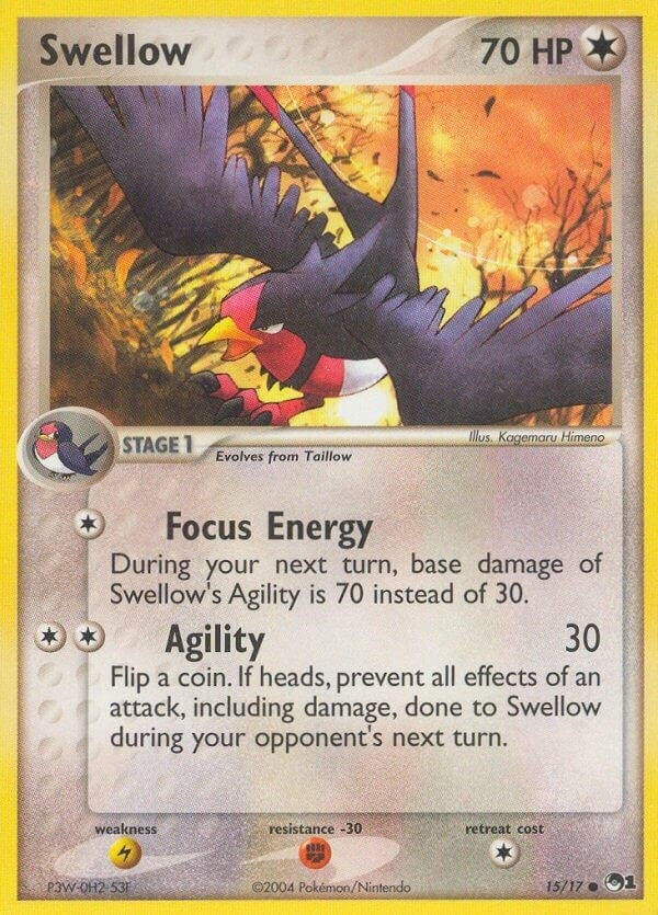 Image for Swellow (015/017) (POP Series 1) - Pokemon