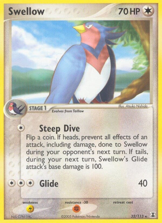 Image for Swellow (32/113) (Delta Species) - Pokemon