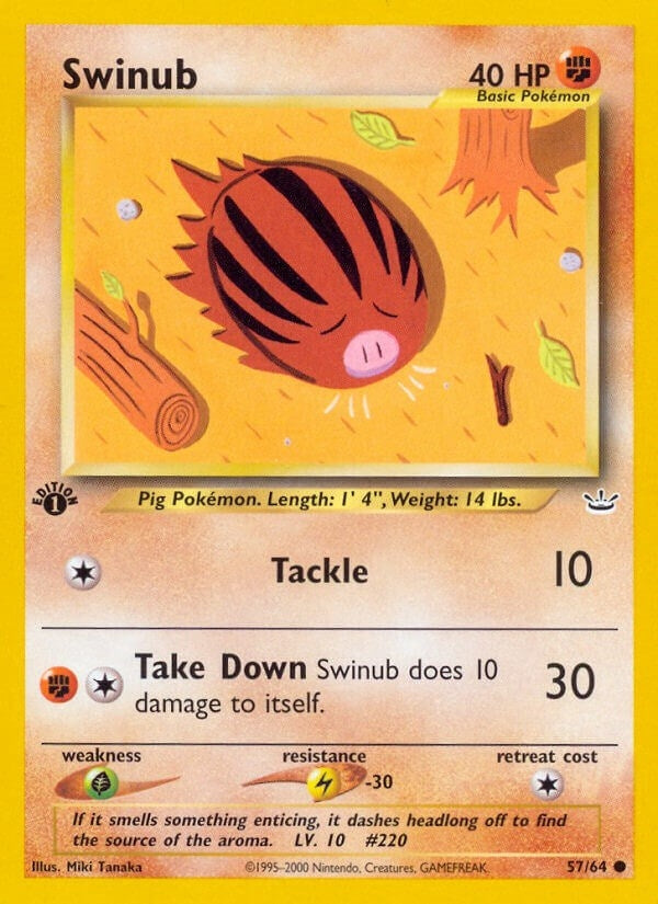Image for Swinub (57/64) (Neo Revelation) - Pokemon