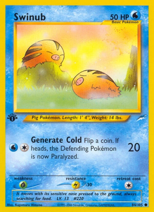 Image for Swinub (084/105) (Neo Destiny) - Pokemon