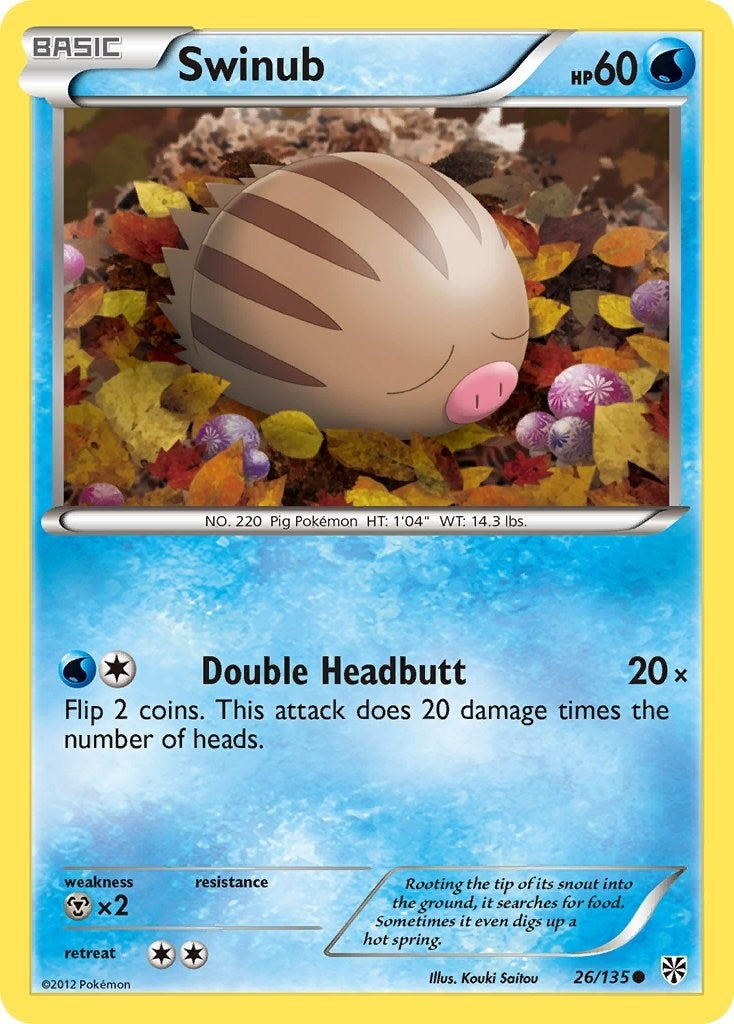 Image for Swinub (26/135) (Plasma Storm) - Pokemon