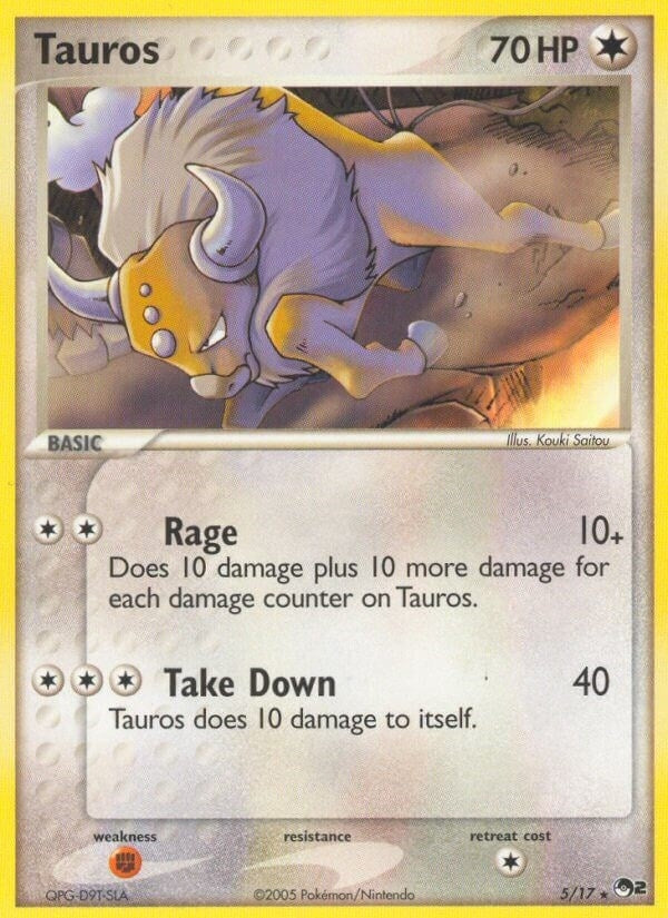 Image for Tauros (005/017) (POP Series 2) - Pokemon