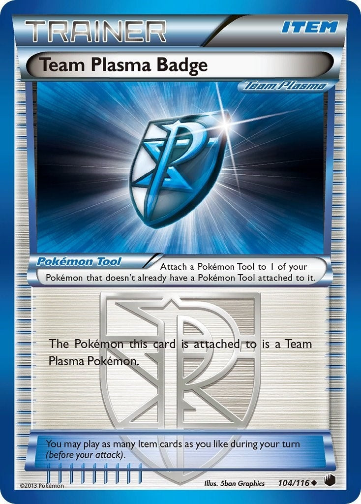Image for Team Plasma Badge (Team Plasma) (104/116) (Plasma Freeze) - Pokemon