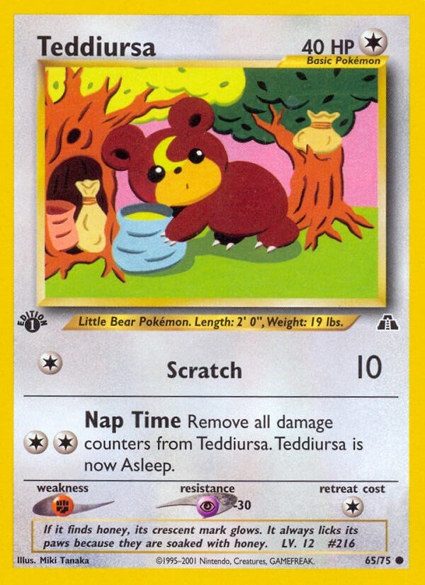 Image for Teddiursa (65/75) (Neo Discovery) - Pokemon