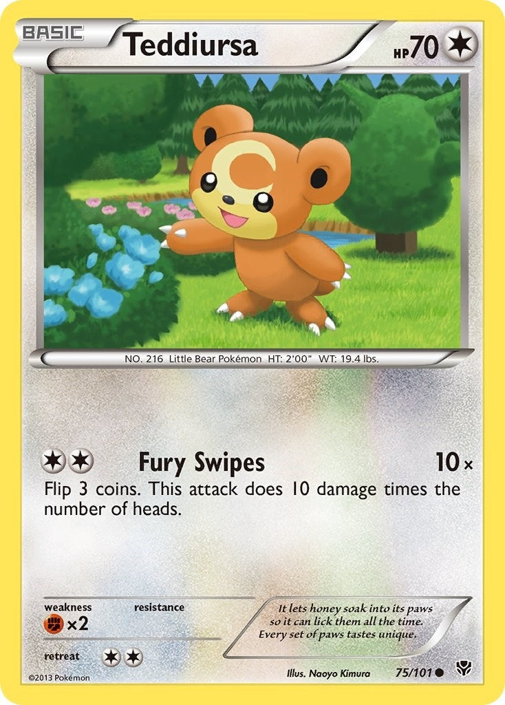 Image for Teddiursa (75/101) (Plasma Blast) - Pokemon