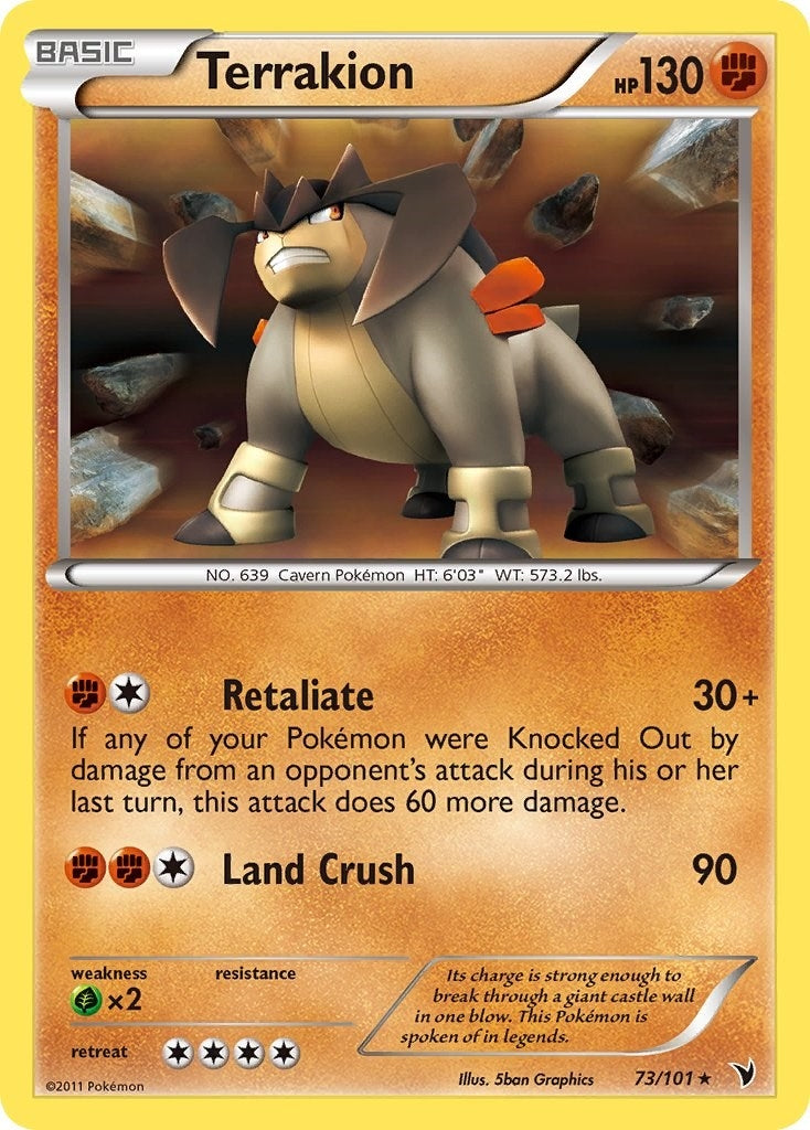 Image for Terrakion (73/101) (Noble Victories) - Pokemon