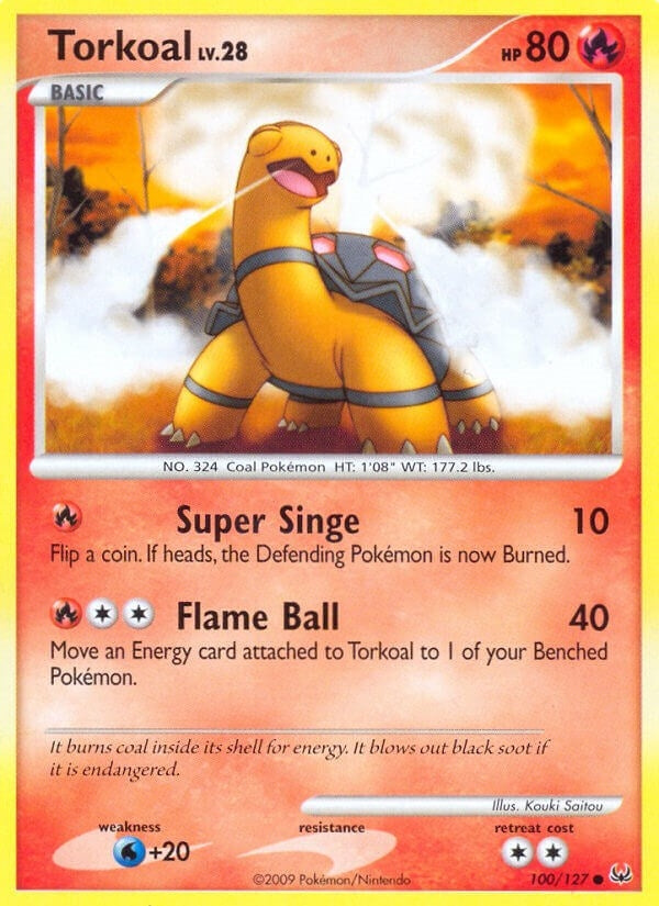 Image for Torkoal (100/127) (Platinum) - Pokemon
