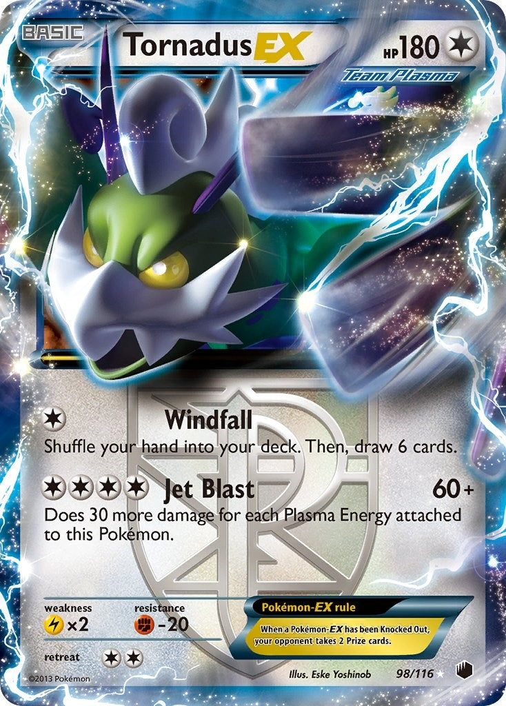 Image for Tornadus EX (Team Plasma) (98/116) (Plasma Freeze) - Pokemon