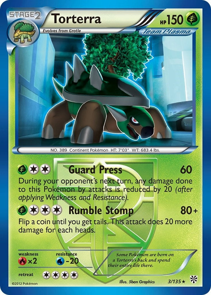 Image for Torterra (Team Plasma) (3/135) (Plasma Storm) - Pokemon